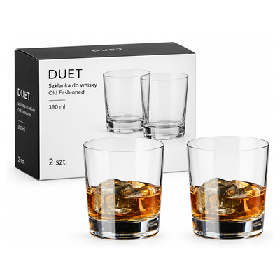 Szklanka DUET do whisky Old Fashioned 390 ml 2 szt