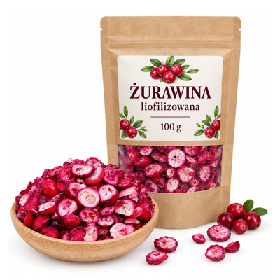 Żurawina liofilizowana 100g