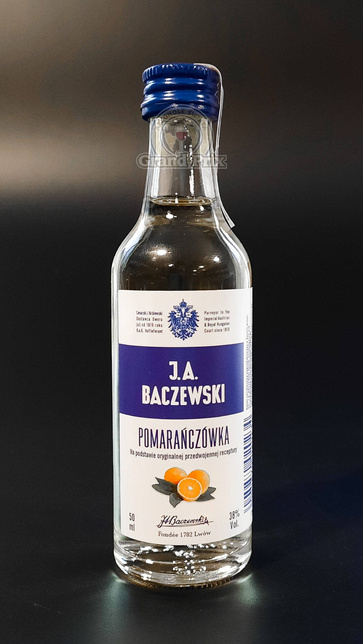 Mini WÓDKA BACZEWSKI POMARAŃCZÓWKA 38% 50ML