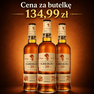 Whisky GREIGN 20YO 40% 0,7l Single Grain 3 butelki