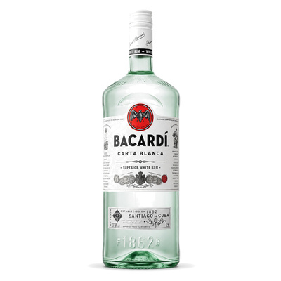 BACARDI CARTA BLANCA 37,5% 1,5L