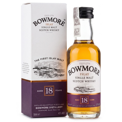 BOWMORE 18YO  43%  50ML