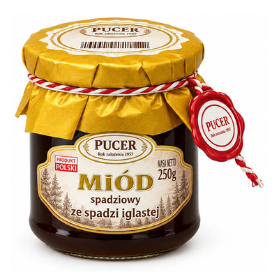 MIÓD PUCER SPADZIOWY ZE SPADZI IGLASTEJ  250g
