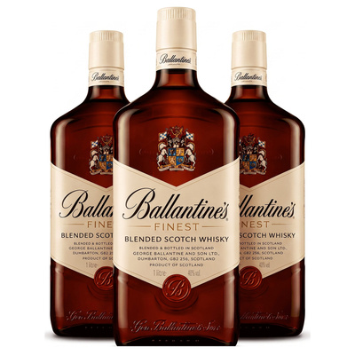 Whisky BALLANTINES 40% 1,0l Finest 3 butelki