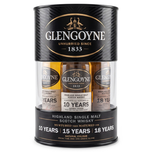 Mini WHISKY GLENGOYNE MINI SET -10YO/15YO/18YO (3*50ML) 42% 0,15L