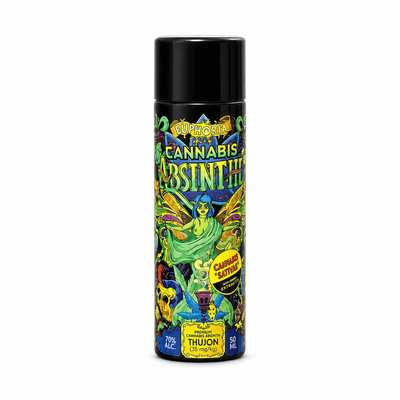 Mini. Absynt EUPHORIA CANNABIS ABSINTH  70%  50ML