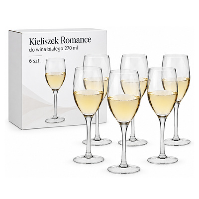 Kieliszek Romance do wina białego 270 ml 6 szt