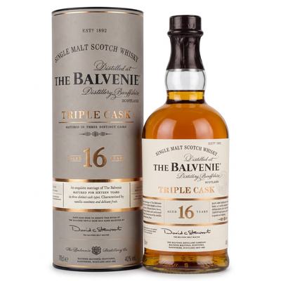BALVENIE 16YO TRIPLE CASK  40%  0,7L