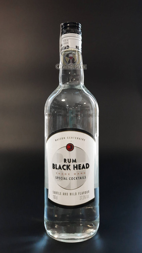 RUM BLACK HEAD WHITE  37,5%  1L