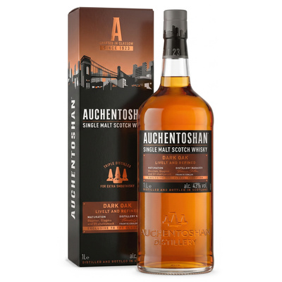 WHISKY AUCHENTOSHAN DARK OAK 43% 1L