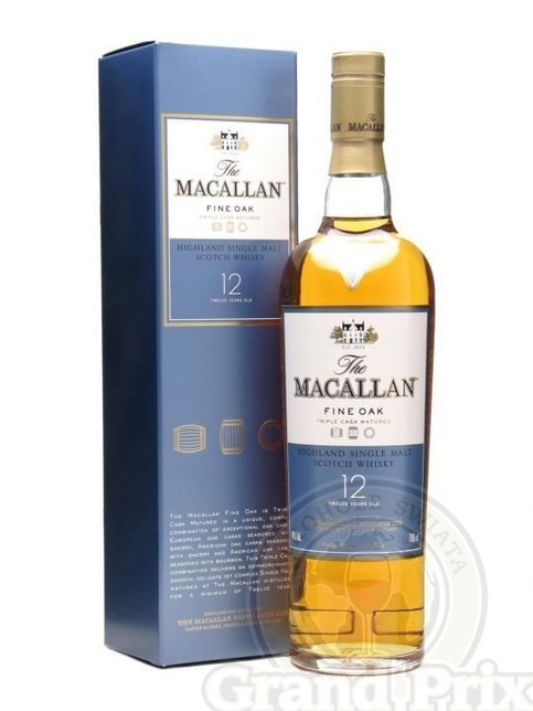 WHISKY MACALLAN 12YO FINE OAK TRIPLE CASK 40% 0,7L