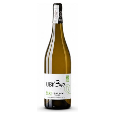 UBY No.21 BLANC SEC-ORGANIC COTES DE GASCOGNE 2019 11% 0,75L