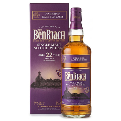 BENRIACH 22YO DARK RUM FINISH 46% 0,7L