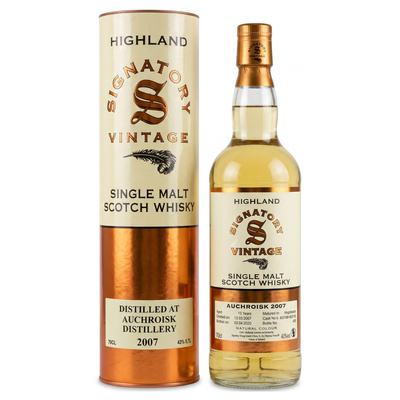 WHISKY SIGNATORY AUCHROISK 12YO SINGLE MALT 2007 43% 0,7L