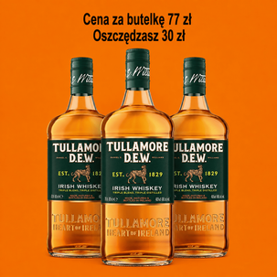 Whisky TULLAMORE 40% 0,7l 3 butelki