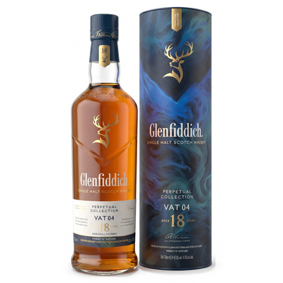 Whisky Glenfiddich Perpetual Collection 18 Years Vat 4 + GB 0,7L