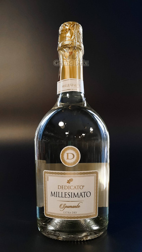 Wino mus. DEDICATO MILLESIMATO EXTRA DRY VINO SPUMANTE 2021 0,75L