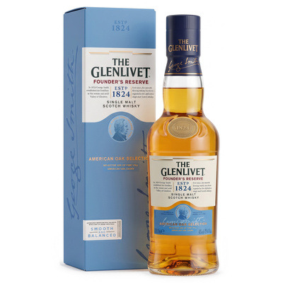 Mini WHISKY GLENLIVET FOUNDER'S RESERVE  40%  0,2L