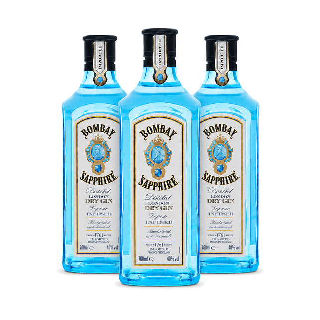 Gin BOMBAY SAPPHIRE 40% 0,7L 3 butelki