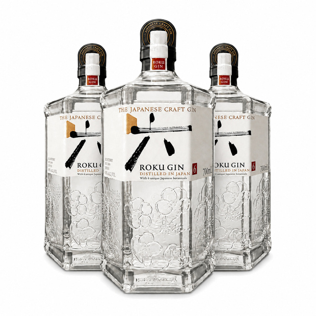 Gin ROKU 43% 0,7L 3 butelki