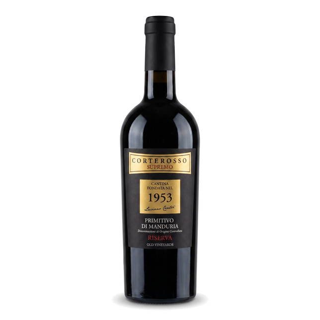 WINO CORTEROSSO PRIMITIVO DI MANDURIA RISERVA 0,75l 14%.