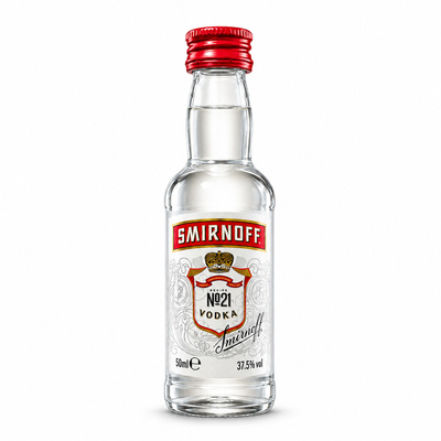 Mini WÓDKA SMIRNOFF RED IMPORT 37,5% 50ML