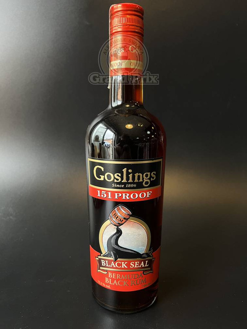 RUM GOSLING'S BLACK SEAL 151 PROOF  75,5%  0,7L