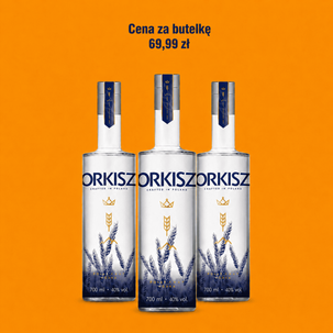 WÓDKA ORKISZ 40% 0,7L - 3 butelki