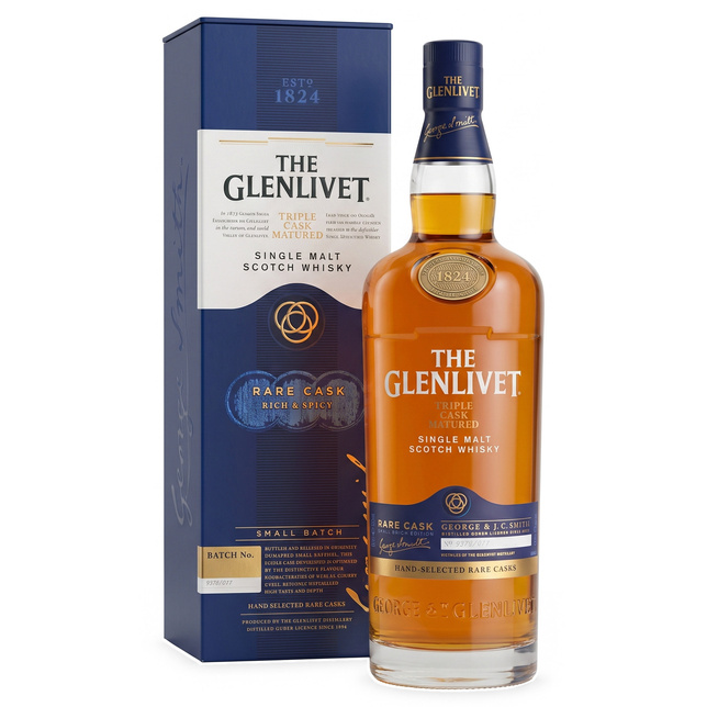 WHISKY GLENLIVET TRIPLE CASK MATURED RARE CASK 40% 1L