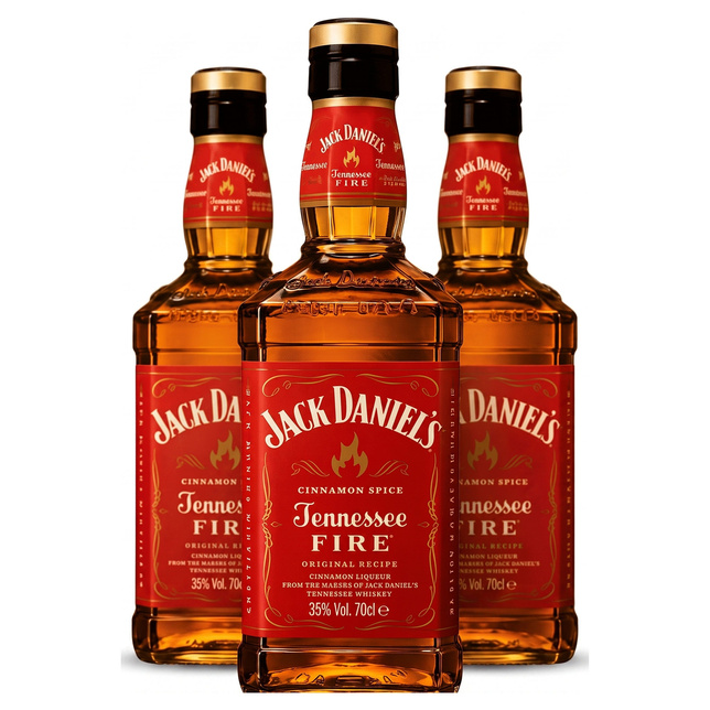 Whisky JACK DANIELS 35% 0,7l Fire 3 butelki