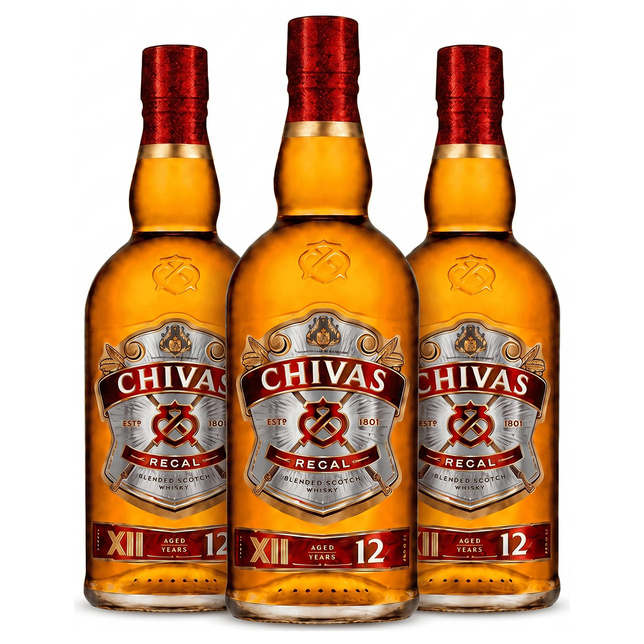 Whisky CHIVAS REGAL 40% 0,7l 12 YO 3 butelki