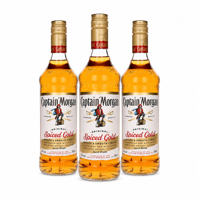 Rum CAPTAIN MORGAN GOLD 3 butelki