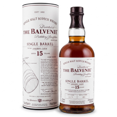 BALVENIE 15YO SINGLE BARREL SHERRY CASK  47,8% 0,7L