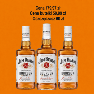 Bourbon Jim Beam 0,7 l 3 butelki