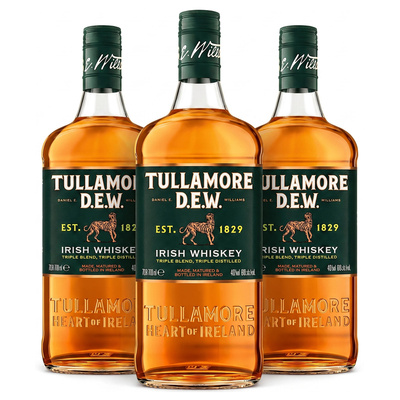 Whisky TULLAMORE 40% 0,7l 3 butelki