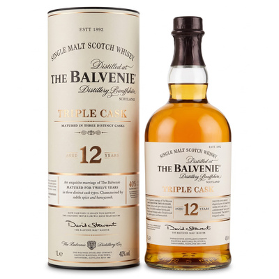 BALVENIE 12YO TRIPLE CASK 40% 1L