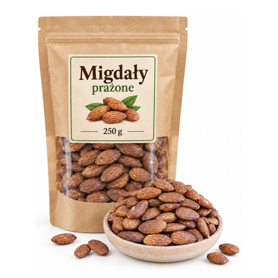 Migdały prażone 250g