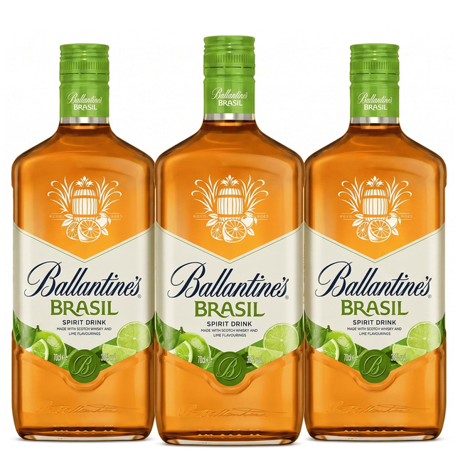 Whisky BALLANTINES 30% 0,7L Brasil 3 butelki