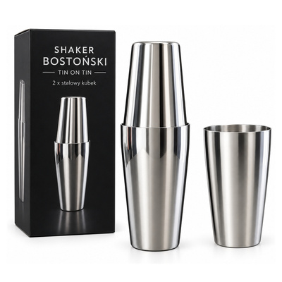 Shaker Bostoński Tin on Tin - 2 x stalowy kubek