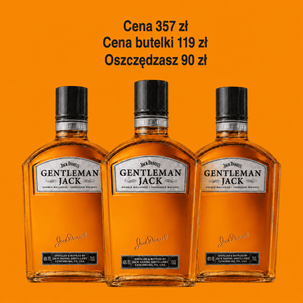 Whisky JACK GENTELMAN 40% 0,7l 3 butelki