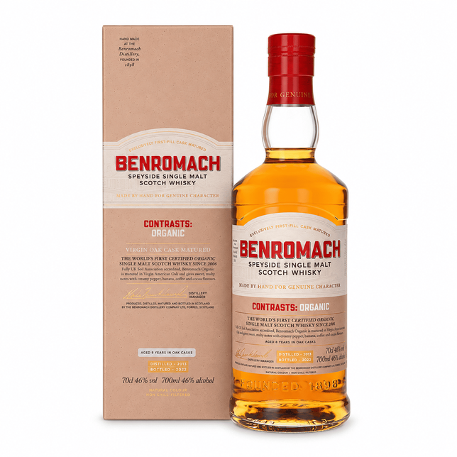 Whisky Benromach Organic 2013 Speyside SM 46% 0,7 L