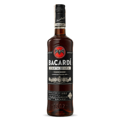RUM BACARDI CARTA NEGRA 37,5% 0,7L