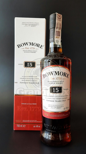 WHISKY BOWMORE 15YO 43% 0,7L