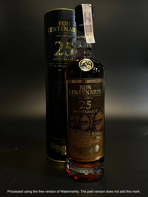 RUM CENTENARIO SOLERA 25YO 40% 0,7L