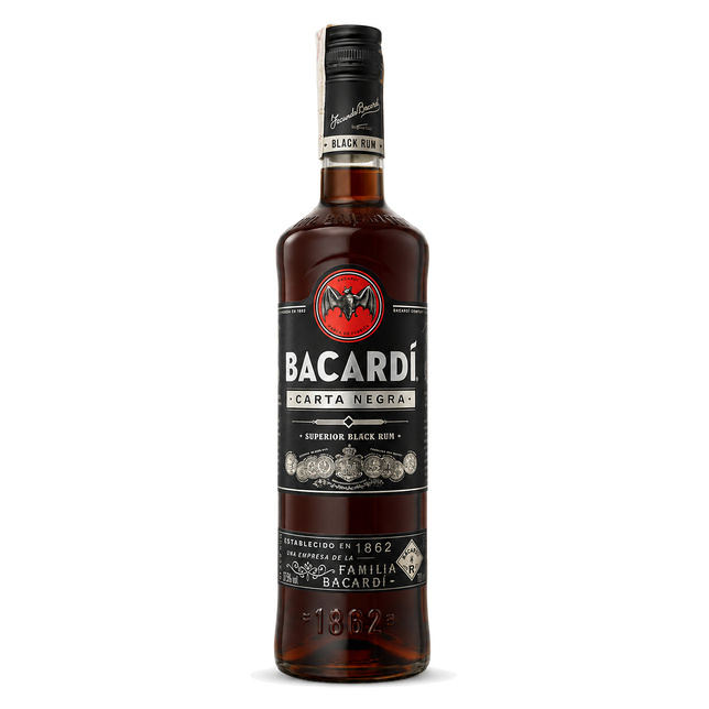 RUM BACARDI CARTA NEGRA 37,5% 0,7L