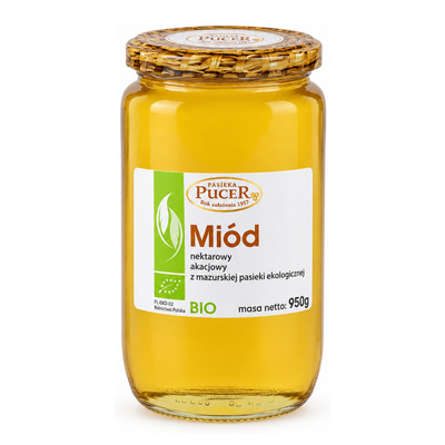 MIÓD PUCER AKACJOWY EKO 950g