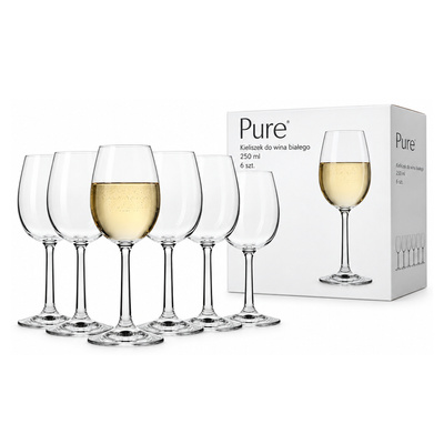 Kieliszek Pure do wina białego 250 ml 6 szt