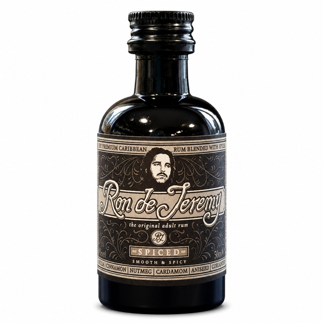 Mini Rum RON DE JEREMY SPICED 38% 50ML