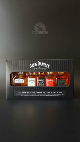 Mini AMERICAN WHISKEY JACK DANIEL'S FAMILY OF FINE SPIRITS (5*50ML) 39%  0,25L