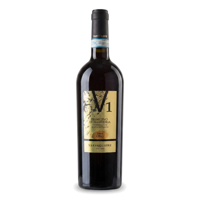 WINO VARVAGLIONE V1 LINEA ORO DOC PRIMITIVO DI MANDURIA 0,75l 14,5%